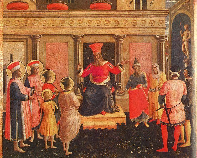 Fra Angelico Saints Cosmas and Damian with their Brothers before Lycias Germany oil painting art